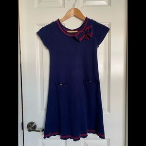 Hope and Henry girls navy blue dress